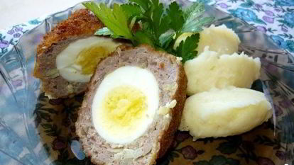 Рецепт Зраз с целым яйцом