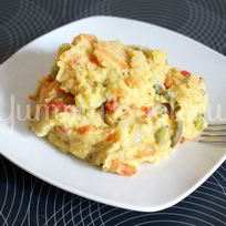 Рецепт Чечевичной каши с мясом и овощами в мультиварке