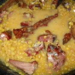 Рецепт Гороховой каши с копчеными ребрышками