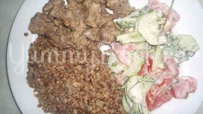 Рецепт Бефстроганова и гречневая каша