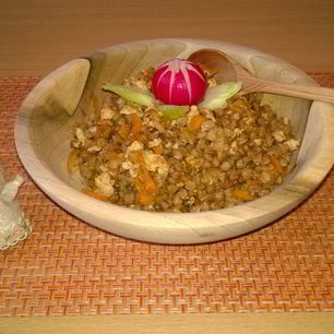 Рецепт Гречки по-купечески с куриным фаршем