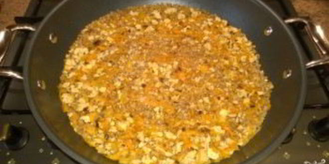 Рецепт гречки по-купечески с куриным фаршем