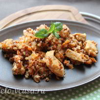 Гречка по-купечески с курицей