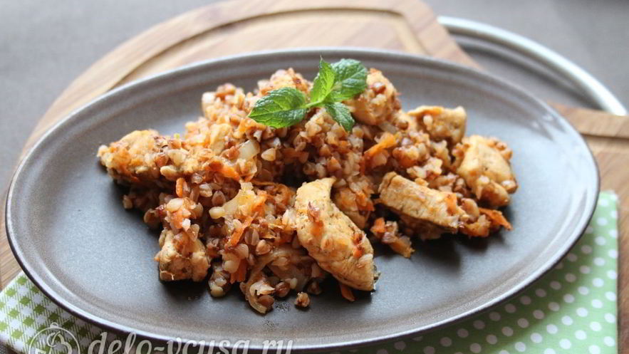 Рецепт гречки по-купечески с курицей