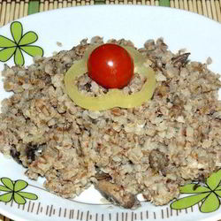 Рецепт Гречки с грибами и сметаной