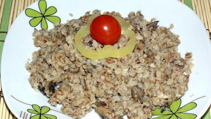 Рецепт Гречки с грибами и сметаной