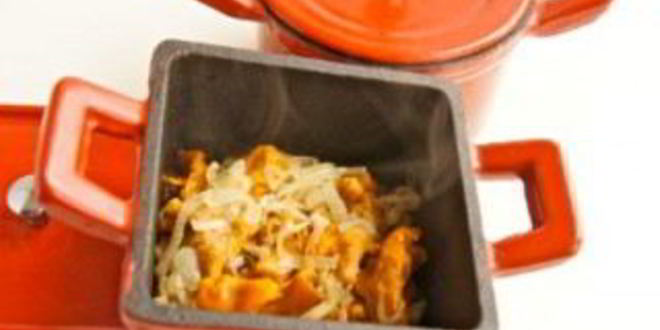 Рецепт гречки с лисичками в горшочках