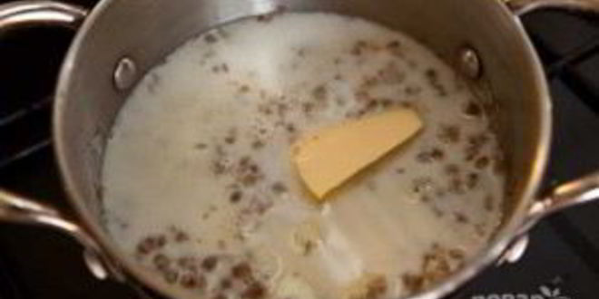 Рецепт гречки с молоком