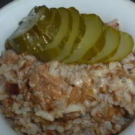 Рецепт Гречки с тушенкой на сковороде