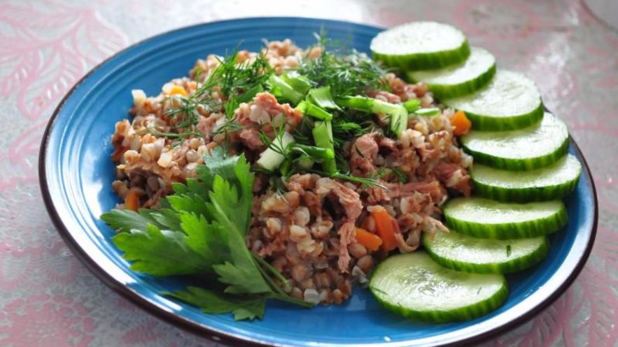 Рецепт гречки с тушенкой ветчиной в мультиварке