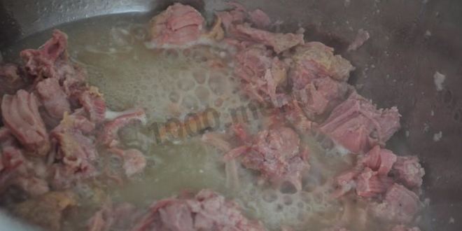 Рецепт гречки с тушенкой ветчиной в мультиварке