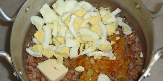 Рецепт гречки с яйцом
