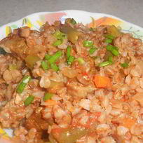 Гречка, тушенная с мясом