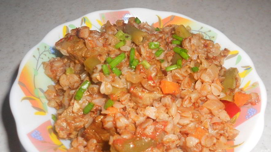 Рецепт гречки, тушенной с мясом