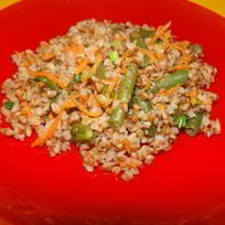 Гречка, тушенная с овощами