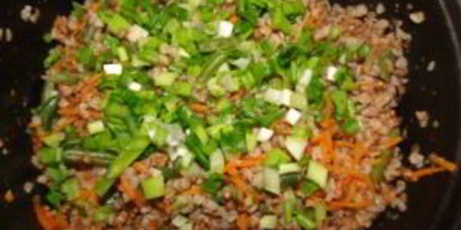 Рецепт гречки, тушенной с овощами