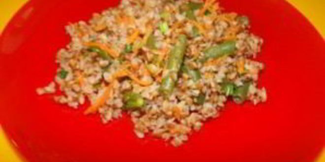 Рецепт гречки, тушенной с овощами