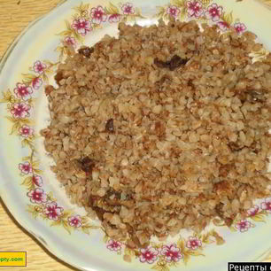 Рецепт Гречневой каши рассыпчатой с грибами