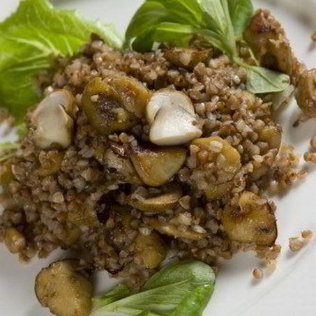 Рецепт Гречневой каши с грибами и луком