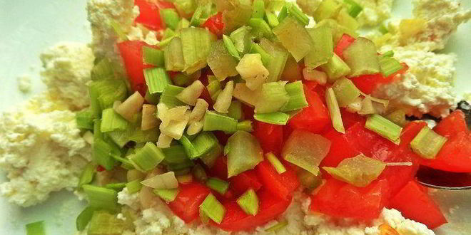 Рецепт гречневой каши с несладким творогом