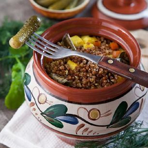 Рецепт Гречневой каши с овощами и сыром