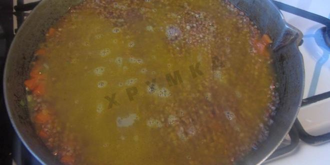 Рецепт тушеной гречневой каши с тыквой