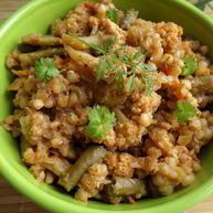 Рецепт Зеленой гречки с овощами