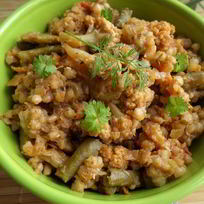 Рецепт Зеленой гречки с овощами