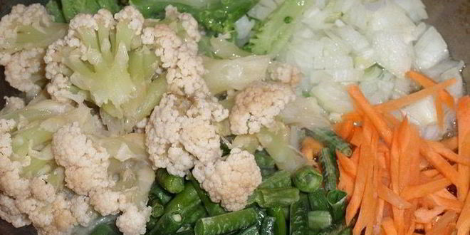 Рецепт зеленой гречки с овощами