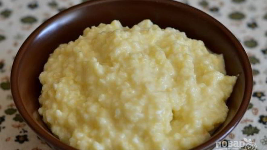 Рецепт каши из пшена на молоке