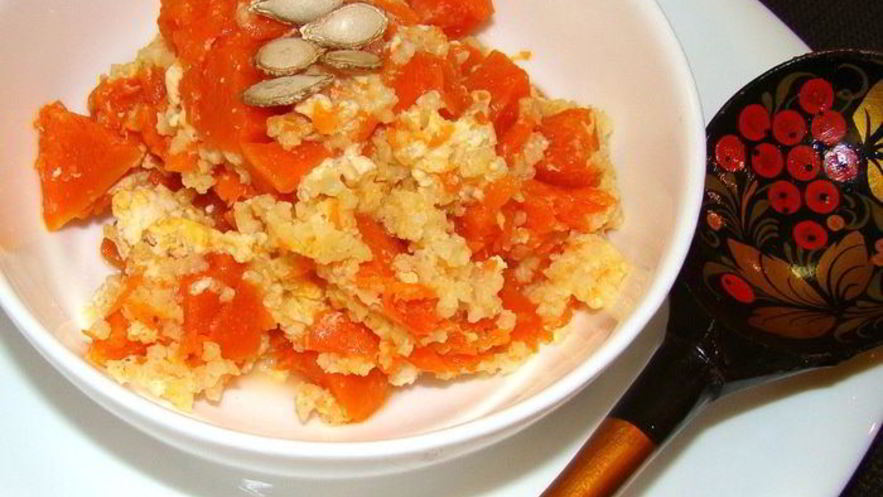 Рецепт каши тыквенной с пшеном