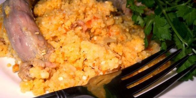 Рецепт каши кукурузной с мясом и овощами