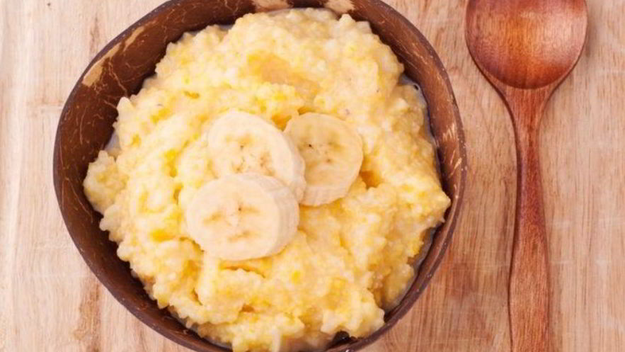 Рецепт кукурузной каши с бананом