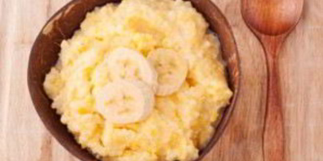 Рецепт кукурузной каши с бананом