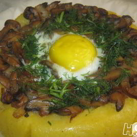 Рецепт Мамалыги с грибами