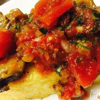 Рецепт Поленты под соусом из грибов и томатов