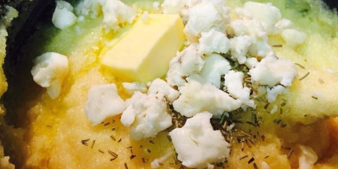 Рецепт поленты под соусом из грибов и томатов