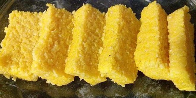 Рецепт поленты с грибным рагу и овощами