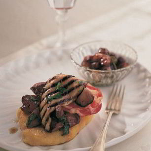 Рецепт Поленты с куриной печенью