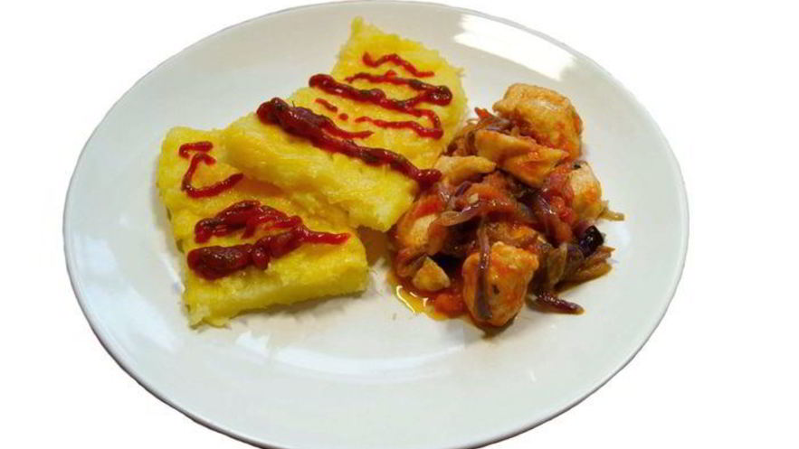 Рецепт поленты с курицей