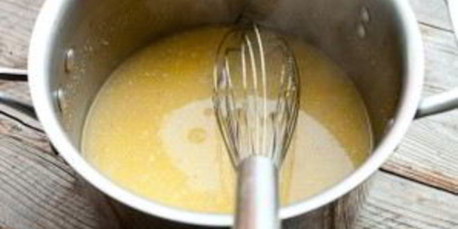 Рецепт поленты с сырным соусом