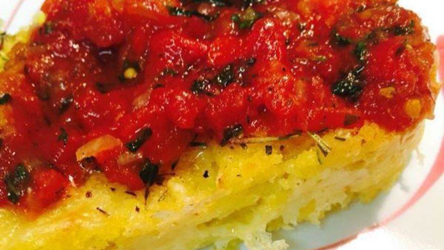 Рецепт поленты с сыром и душистыми травами