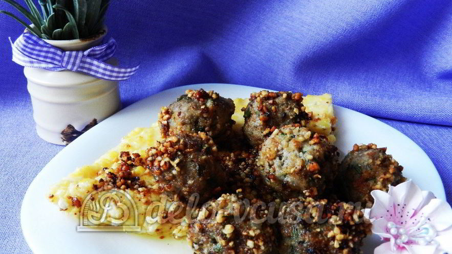 Рецепт поленты с тефтелями