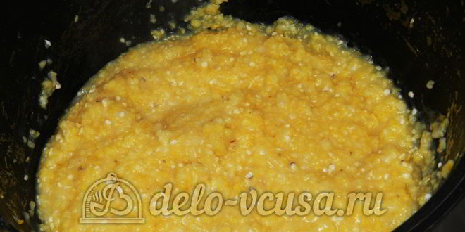 Рецепт поленты с тефтелями