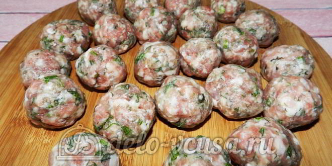 Рецепт поленты с тефтелями