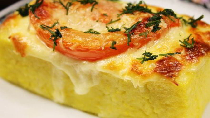 Рецепт запеченной поленты под пармезаном