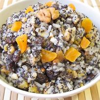 Кутья на Рождество из риса с изюмом