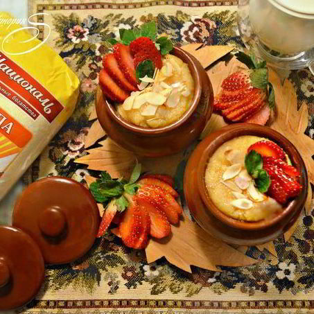 Рецепт Гурьевской каши на топленом молоке