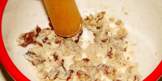 Рецепт манной каши гурьевской с грецкими орехами