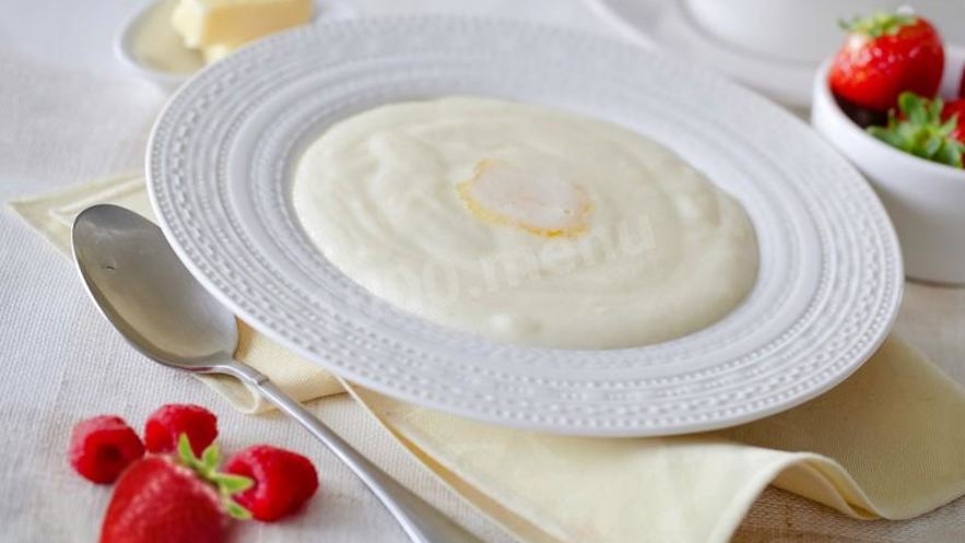 Рецепт манной каши на воде без комочков